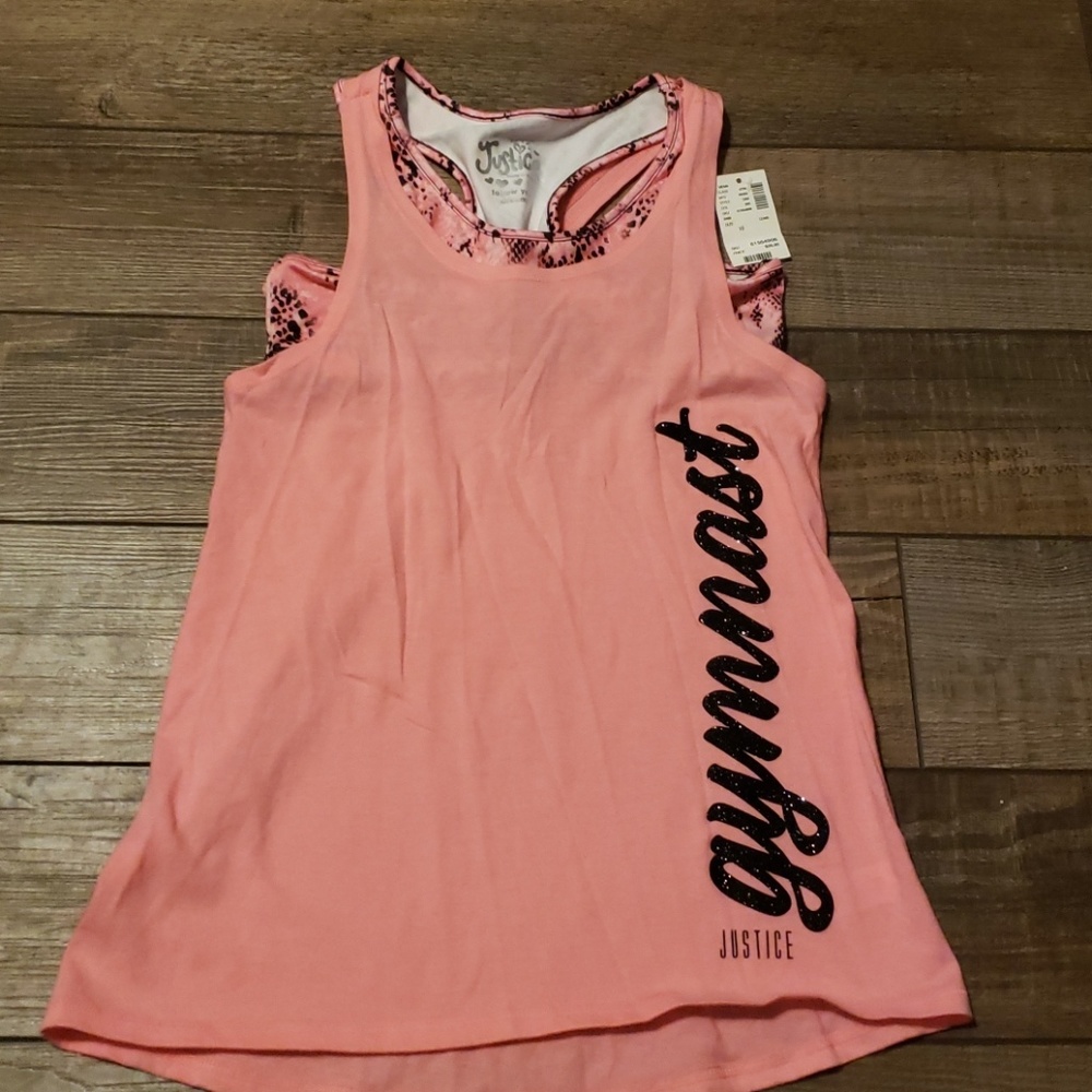 Justice gymnastics tank top